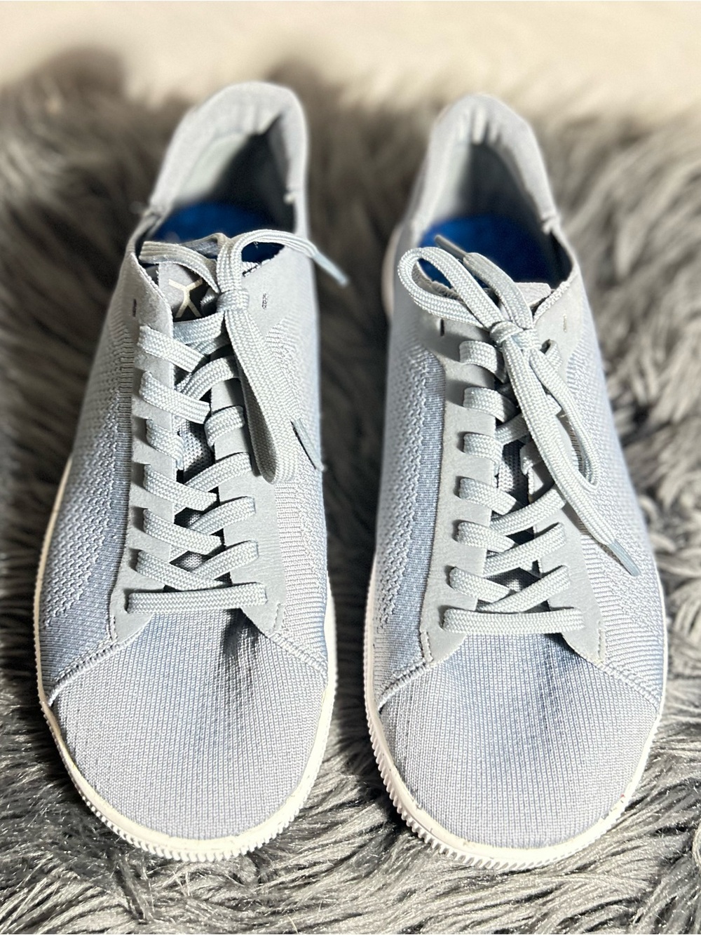 Flux Adapt Trainer Concrete Grey Barefoot Knit Blue Sneakers Size W’s 9 M’s 8 - Picture 10 of 10